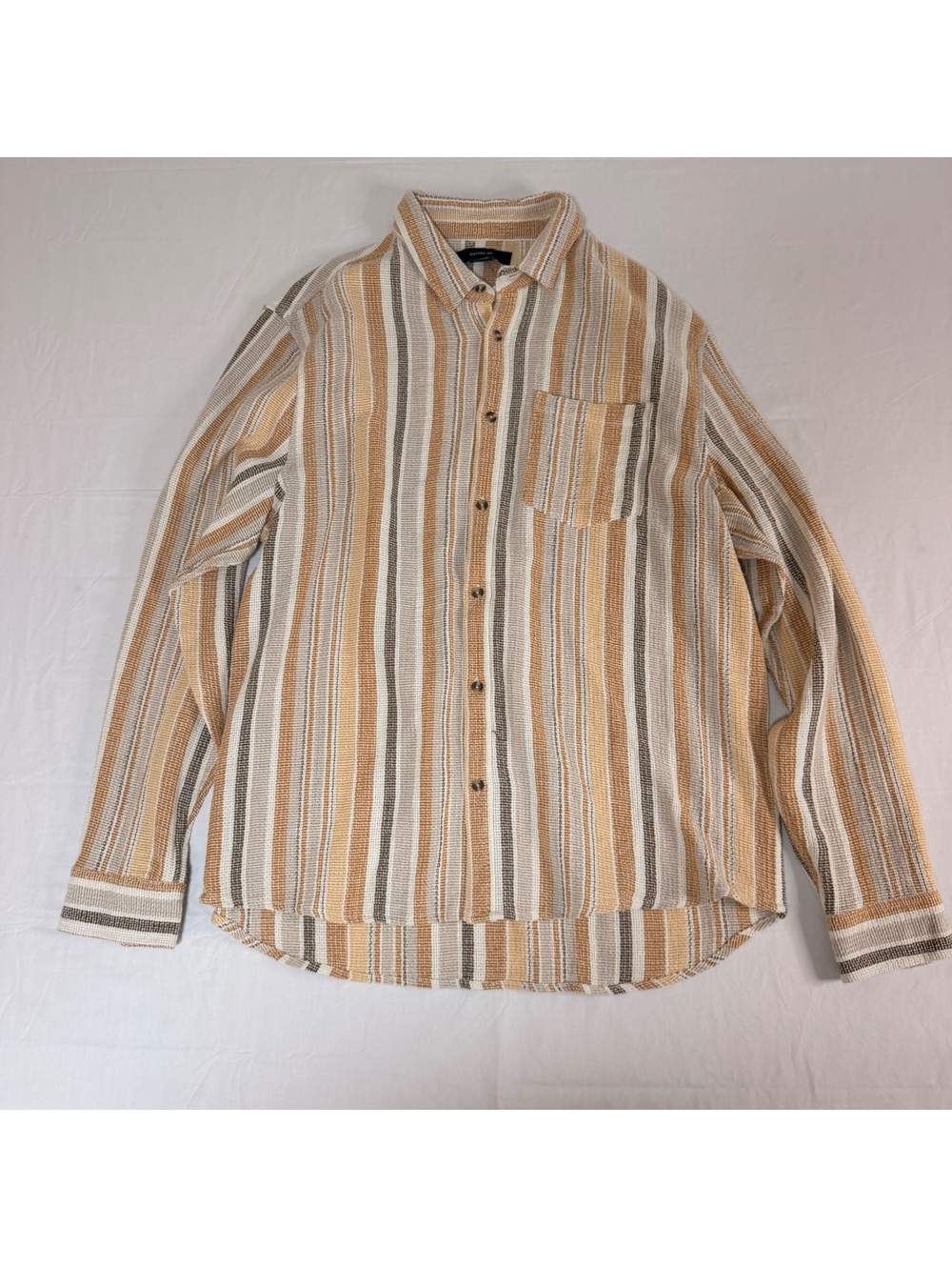 Cotton On XL Striped Button-Up Shirt